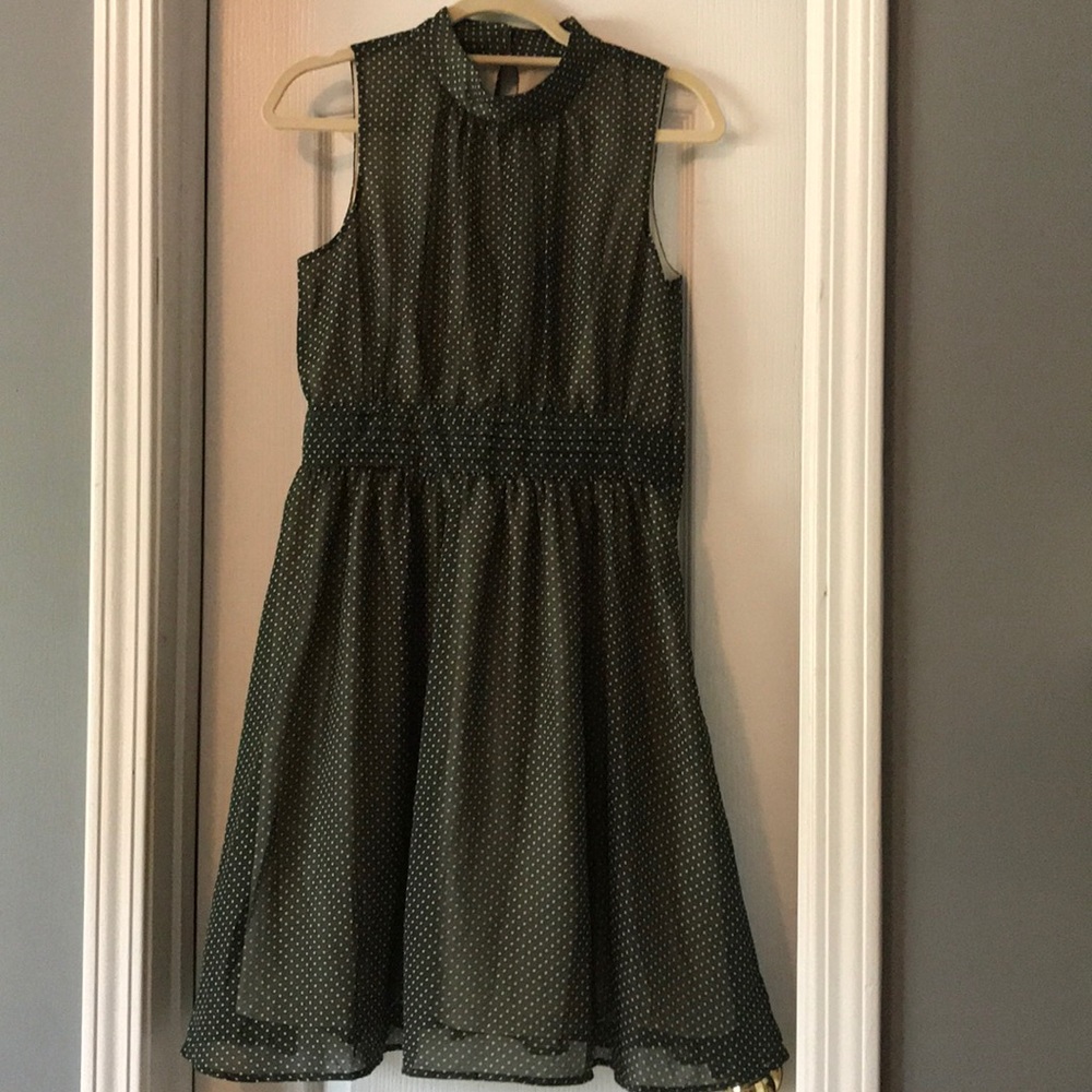 Modcloth Green Dot Windy City Dress
